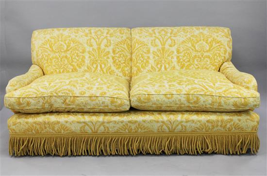 A 20th century two seat settee,